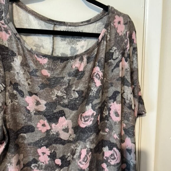 LANE BRYANT FLORAL SHORT SLEEVE BLOUSE SZ 18/20 - Picture 4 of 6